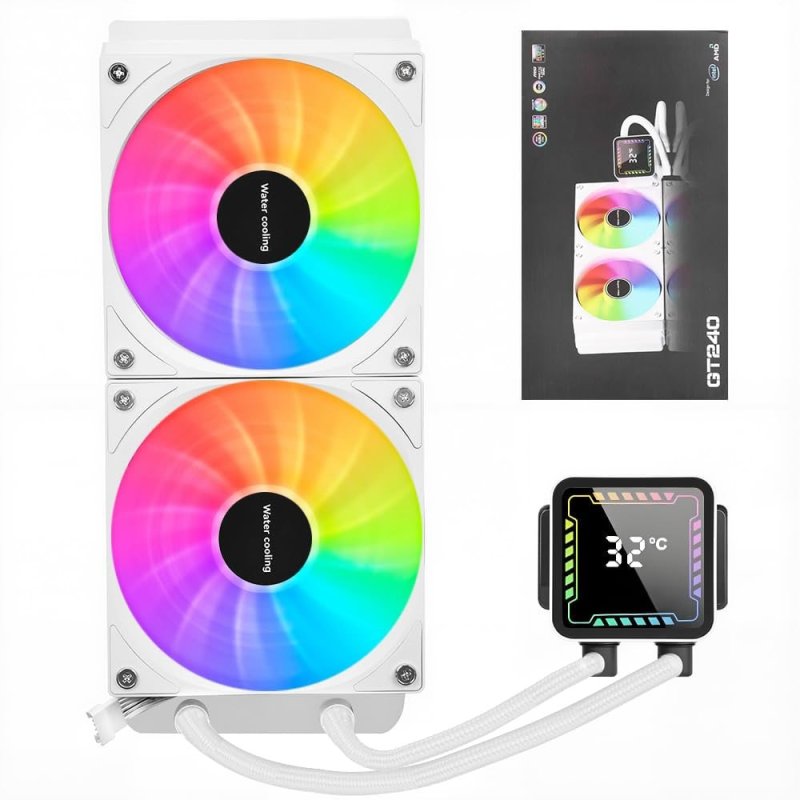 Water Cooler Rise Mode 240mm Branco