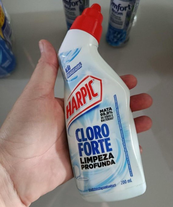 Harpic Desinfetante Sanitário Cloro Forte 200ml