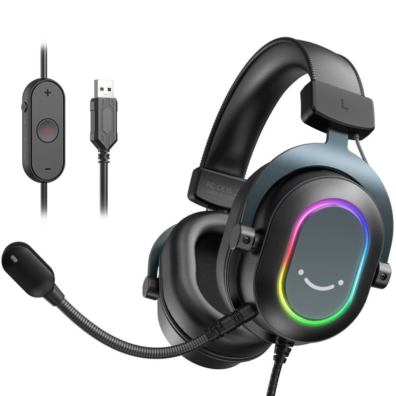 Headset Gamer Fifine H6 Ampligame RGB