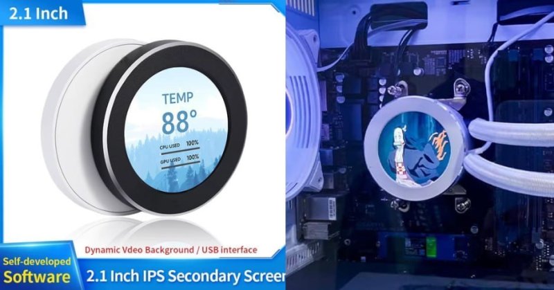 Telinha de Water Cooler Personalizável com Sensor de Temperatura