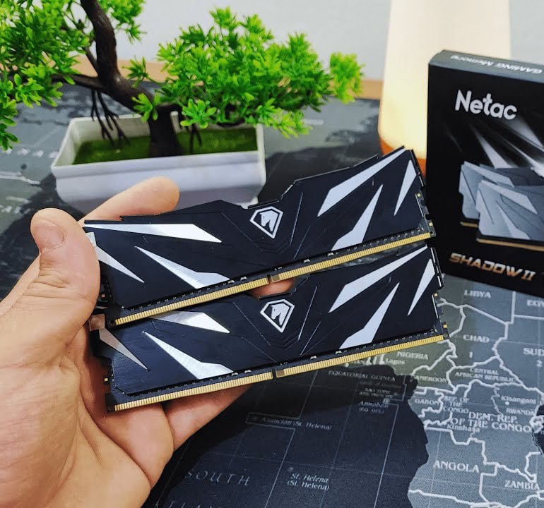 Memoria RAM DDR4 Netac 2x8GB (16GB) 3200MHz PRETA