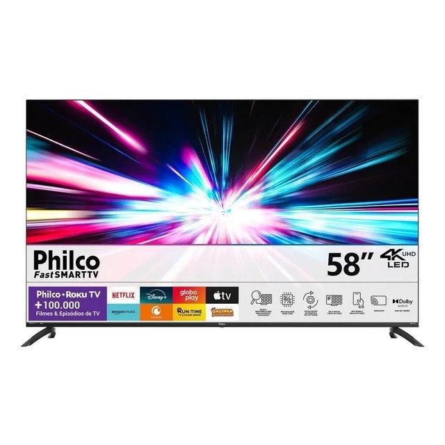 Smart TV Philco 58 4K UHD LED Roku