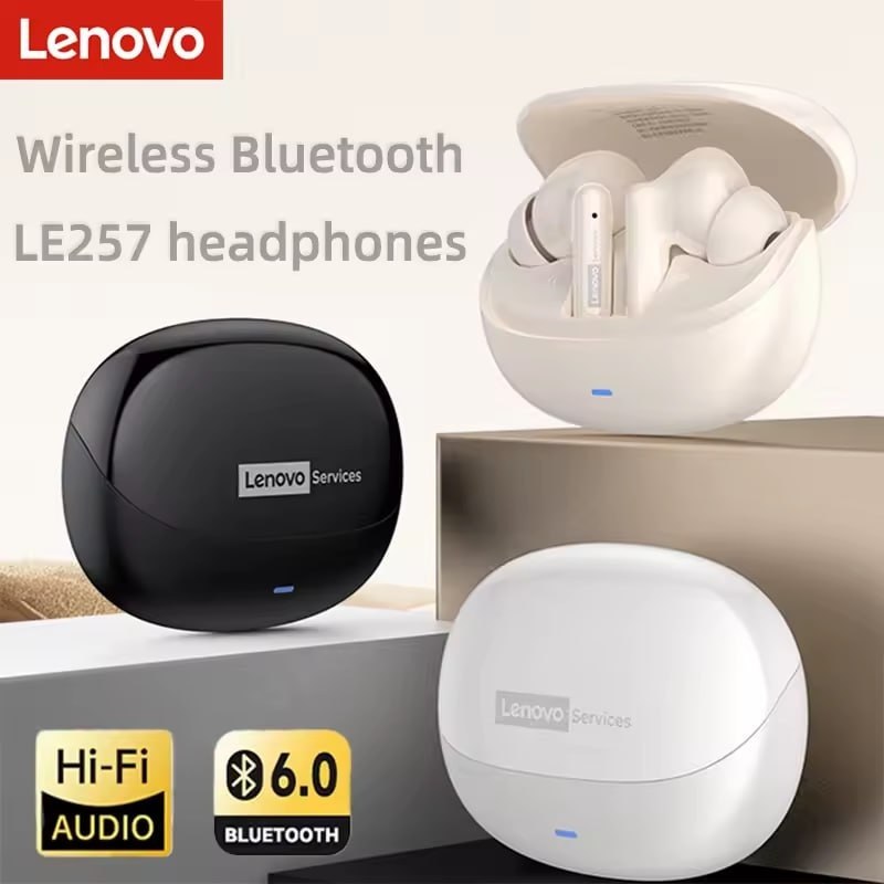 4 UNIDADES - Lenovo LE257 TWS Bluetooth 6.0