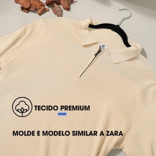 Camisa Polo Estilo Old Money Canelado
