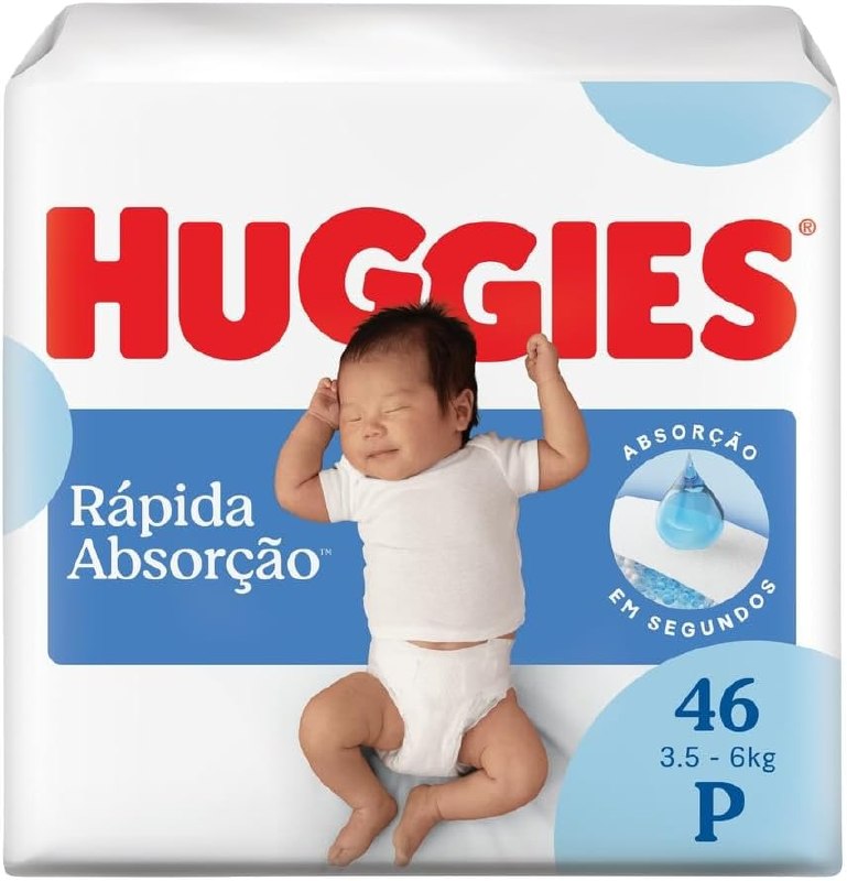 Fralda Huggies Tripla Proteção P 46 fraldas