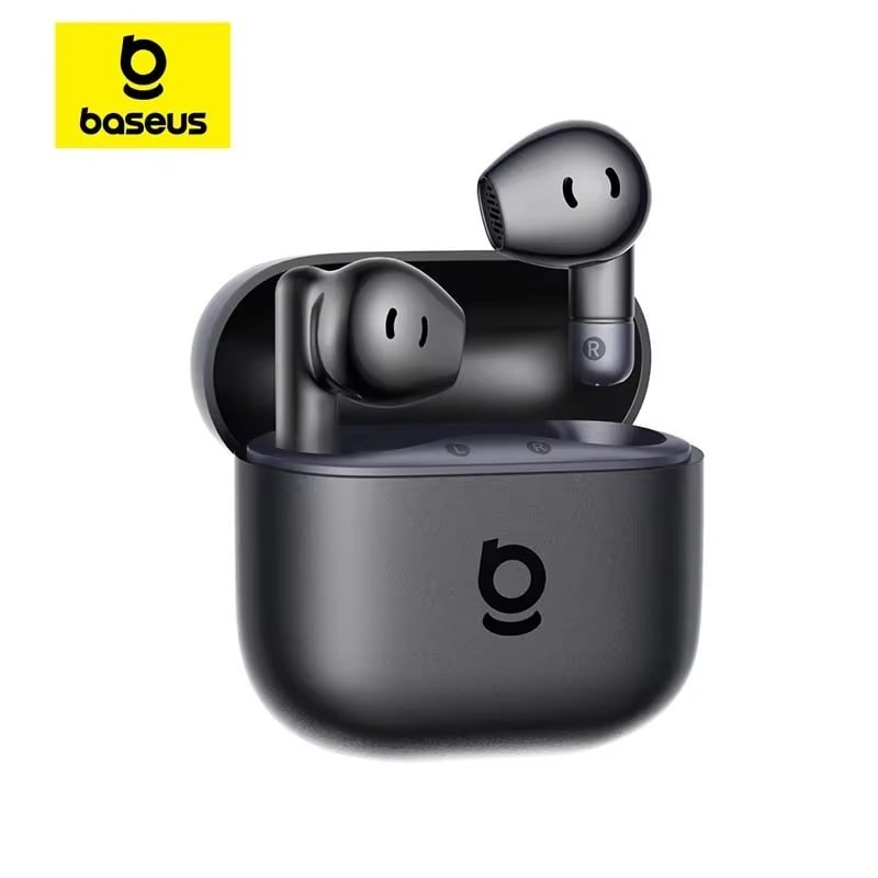 Baseus Bass BS2 Lite Fone Bluetooth 6.0 TWS Sem Fio SuperBass ENC 40H IP55 Earbuds In-Ear