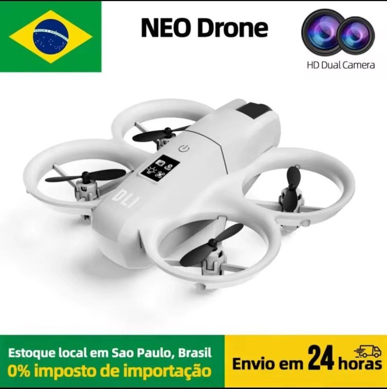 DLI Drone NEO 4K Profissional Câmera Dupla FPV WiFi Fluxo Óptico Manutenção De Altura Controle Remoto 2 Baterias Para Iniciantes