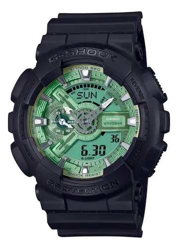 Relógio preto de resina G-shock GA-110CD-1A3