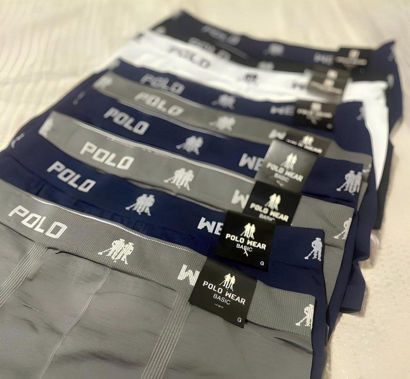 Kit 10 Cuecas Boxer Lisa Polo Wear Sortido