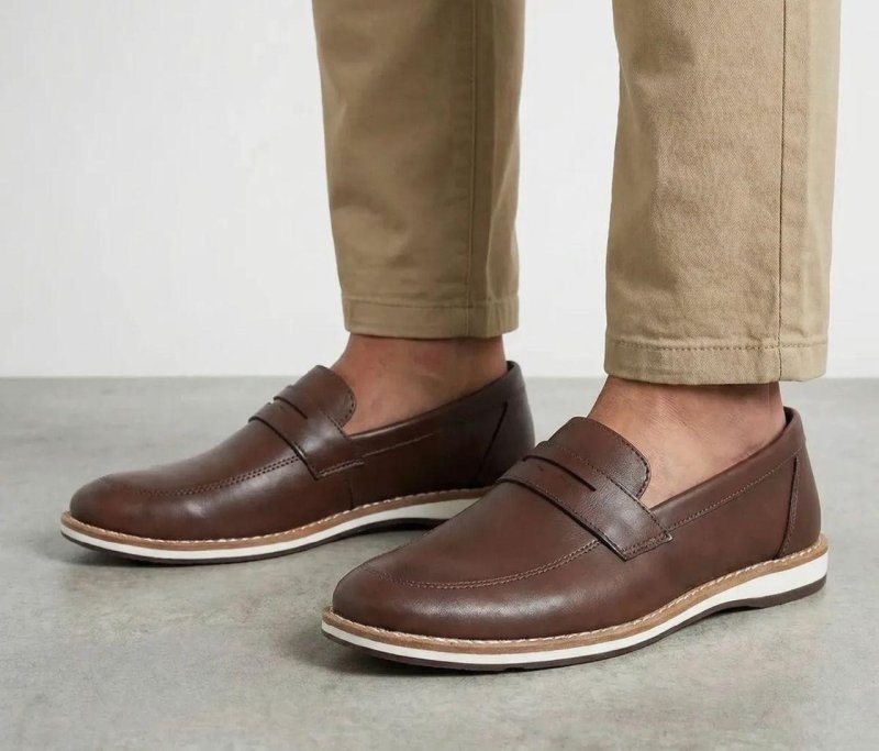 Sapato Mocassim Casual Confortável Couro Sintético