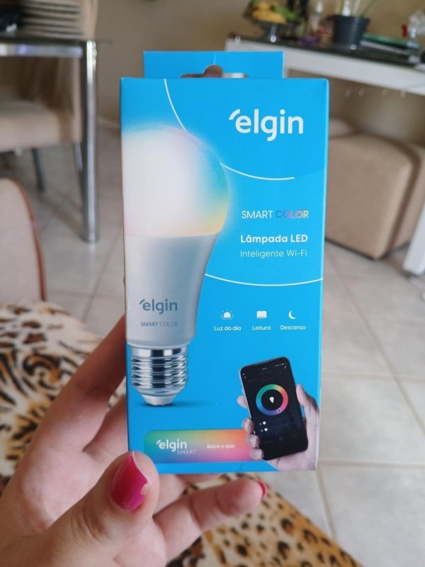 Lâmpada Inteligente Elgin 10W RGB Wi-fi