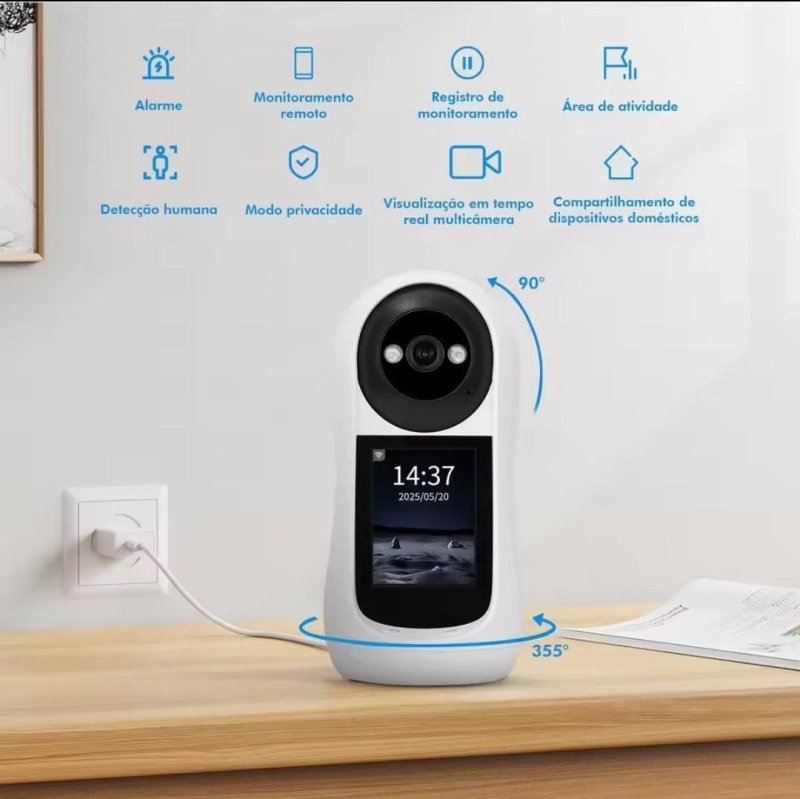 Câmera Para Bebês Icsee - Camera de Segurança Wifi