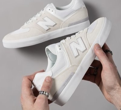 Tênis New Balance 574 Vulc Numeric Respirável Borracha Couro