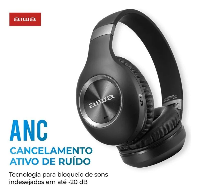 Fone de Ouvido Headphone AIWA HP-02-B