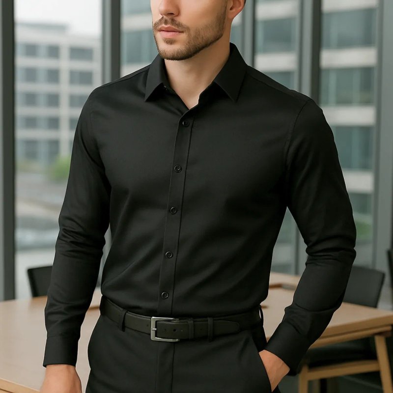 Camisa Social Masculina Slim Fit Premium