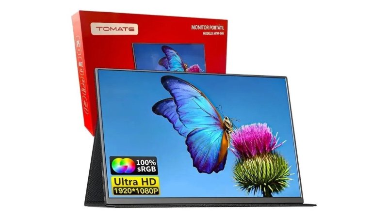 Monitor Portátil 15,6" Tomate MTM-1506 Full HD IPS Ultra Slim USB-C/HDMI