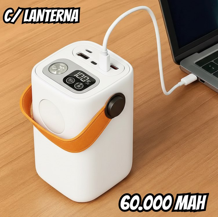 Power Bank 6000000 Mah Carregador Portatil Turbo Rapido Pro