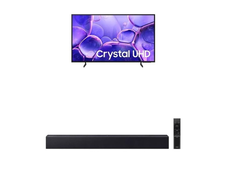 Samsung Combo Smart TV 55" Crystal UHD 4K U8600F + Soundbar HW-B400F