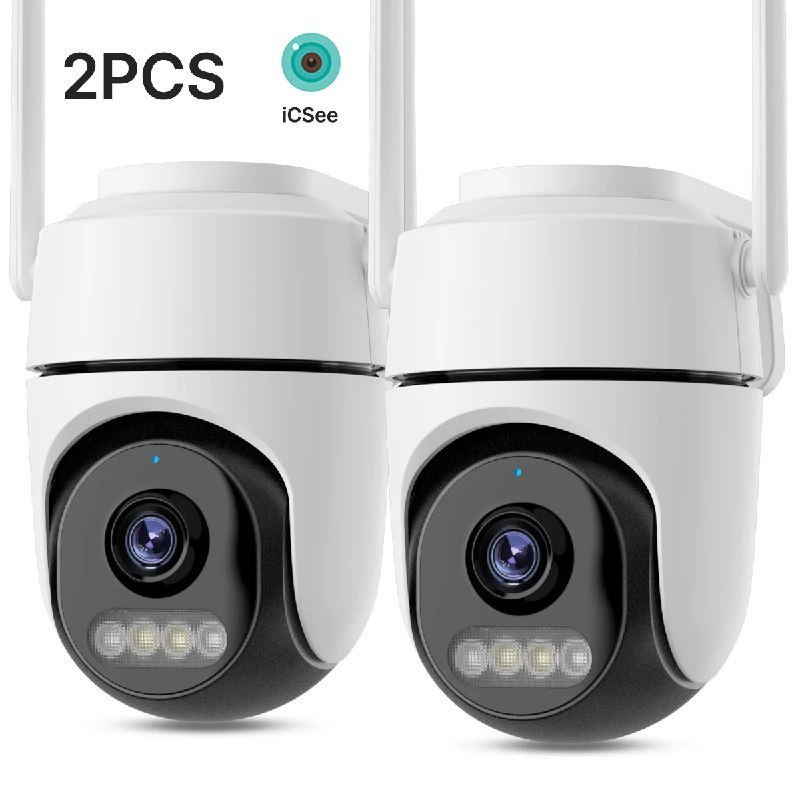 Câmera PTZ WiFi Câmera IP externa Vigilância por vídeo Proteção de segurança residencial Detecção iCsee