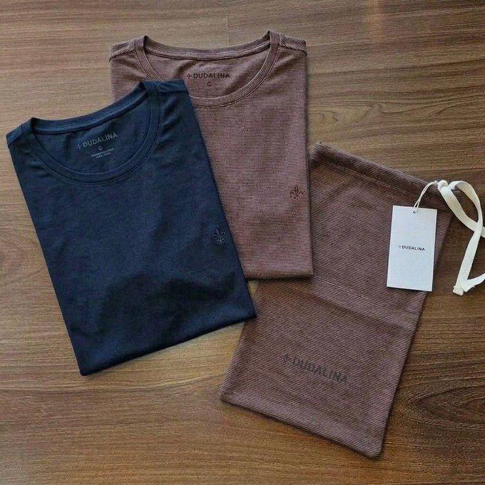 Kit com 2 Camisetas Dudalina + Frete Grátis