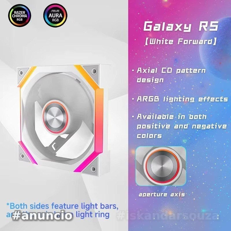 Kit Fan Jungle Leopard Galaxy RS 5v aRGB White