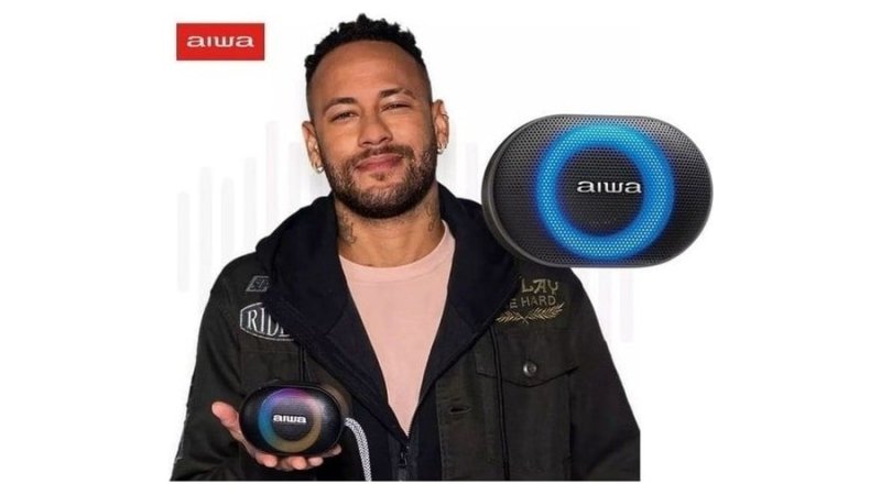 Caixa de Som Bluetooth Aiwa Speaker AWA-SP-06-B IPX6