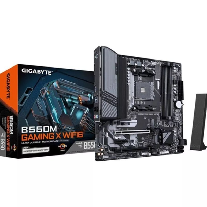 Placa Mãe Gigabyte B550M Gaming X WiFi6, Chipset B550, AMD AM4, mATX, DDR4
