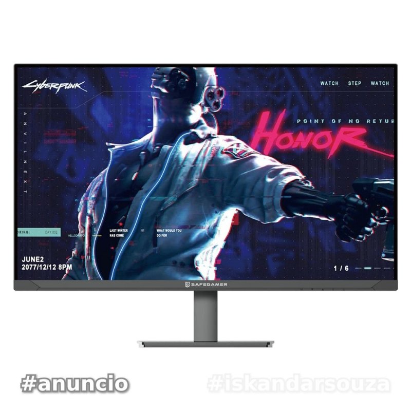 Monitor Gamer Safe Gamer 27 FHD 180Hz 1MS HDMI DP IPS Preto