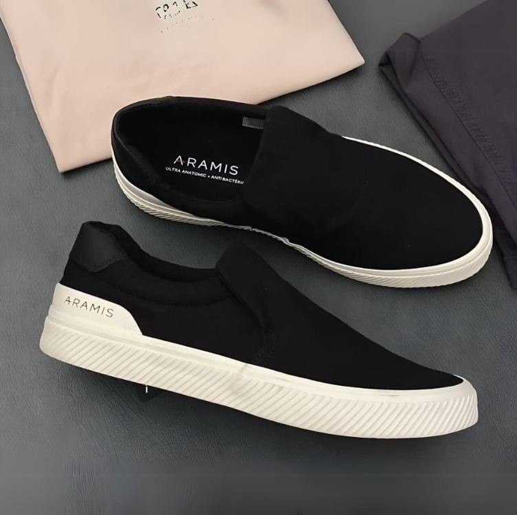 Tênis Aramis Daily Slip Canvas Preto (38 a 43)