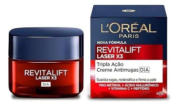 L'Oréal Paris Creme Facial Anti-idade Laser X3 Diurno Revitalift 50ml