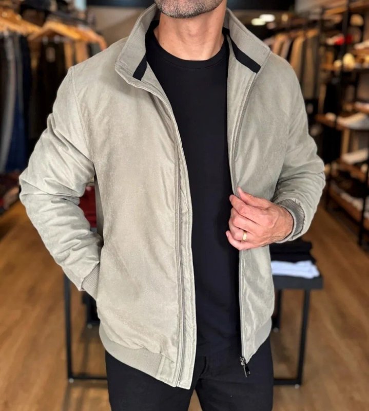 Jaqueta London Casual Areia