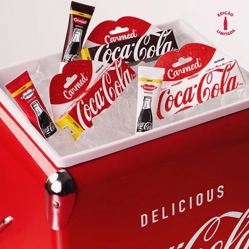 Kit 3 und Hidratante Labial Carmed Coca-Cola 10g