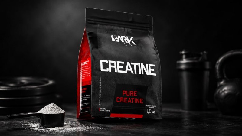 Creatina Monohidratada Pura Refil 1Kg Dark Lab - Creatine, Creatina 100% Pura