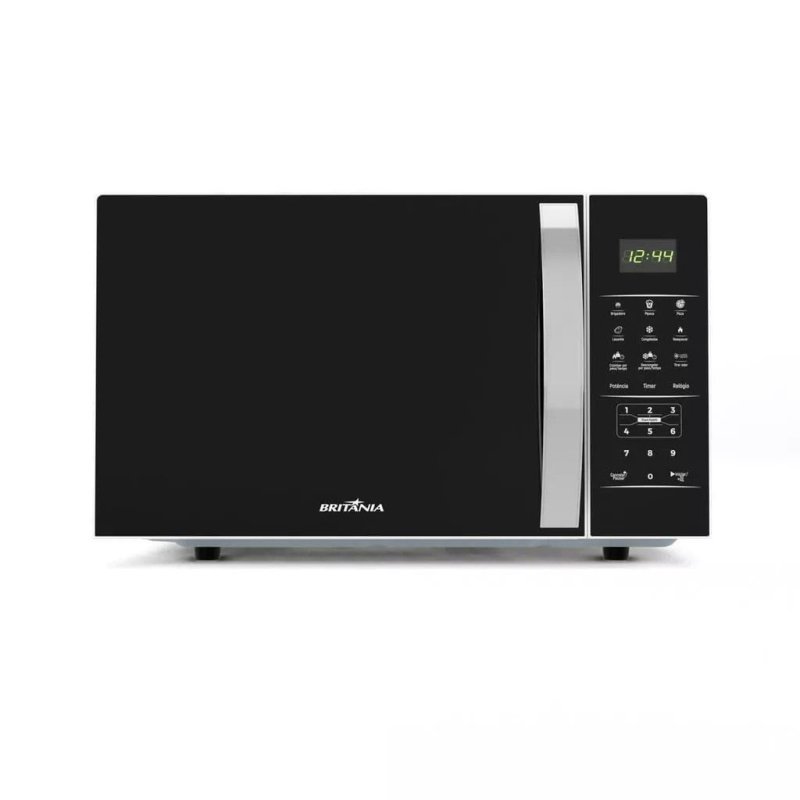 Micro-ondas Britânia 28L Espelhado Pintura Limpa Fácil BMO30