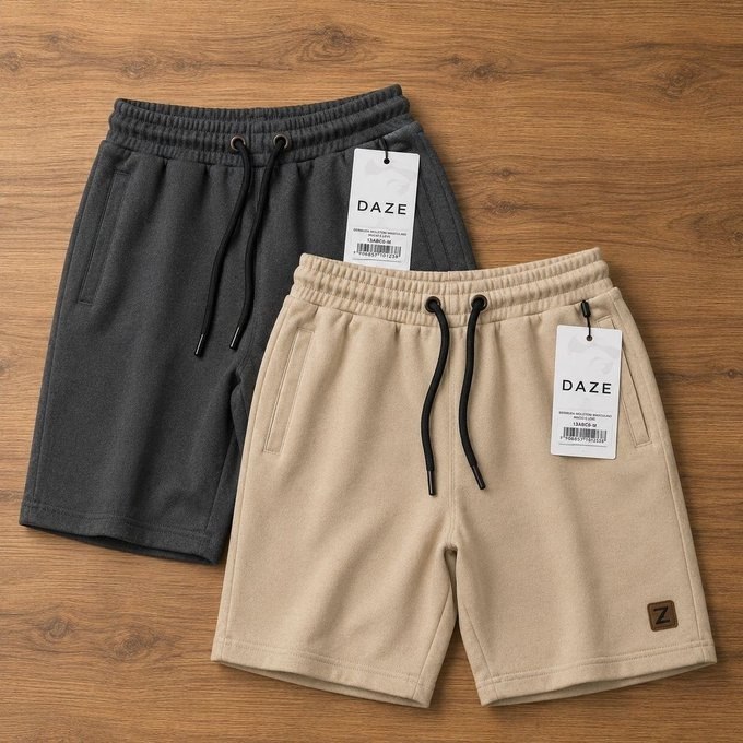 Kit 2 Bermuda Shorts Masculino Moletinho Curta + Frete Grátis