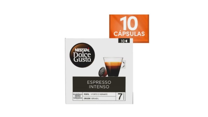 10 un. Cápsulas Dolce Gusto Espresso Intenso