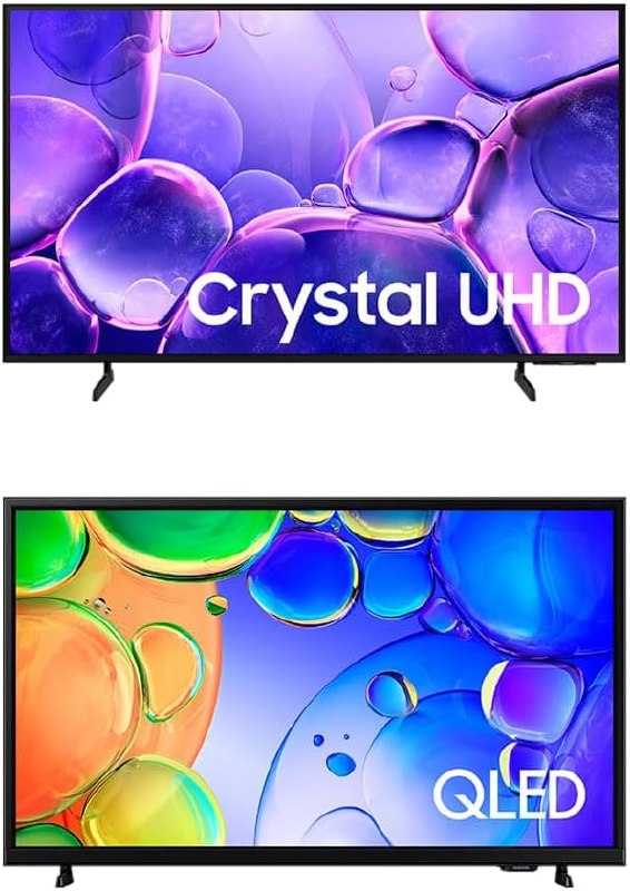 Samsung Smart TV 55" Crystal UHD 4K U8100F + 43" QLED Full HD