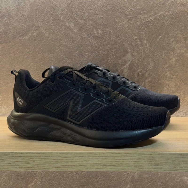 Tênis New Balance 460 V4 Todo Preto Masculino Original Macio + Frete Grátis