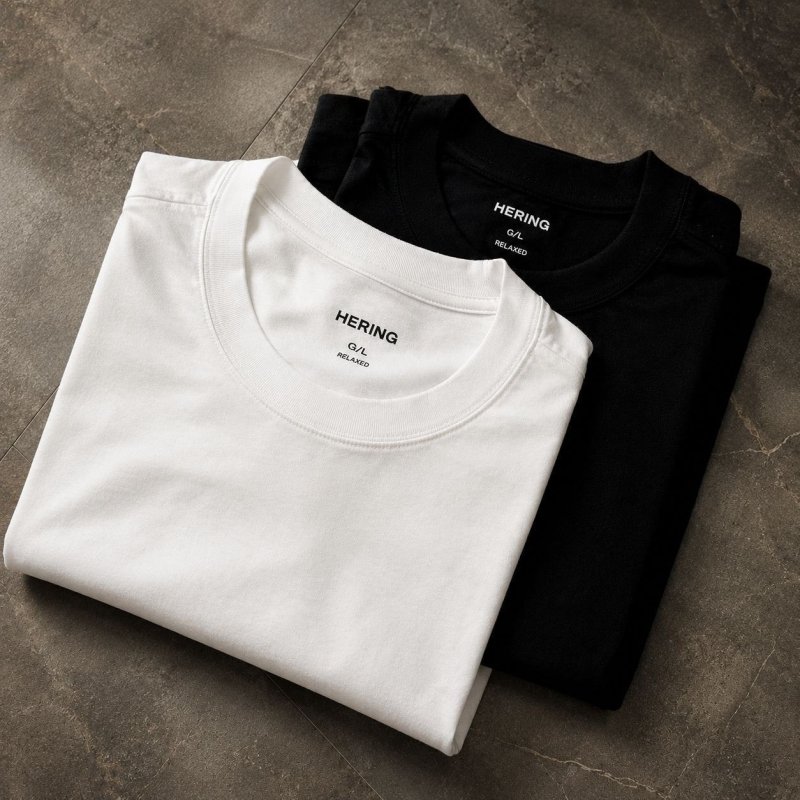 Kit com 2 Camisetas Básicas Relaxed Hering