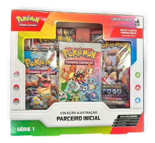 Box Pokémon TCG Coleção Ilustração Parceiro Inicial