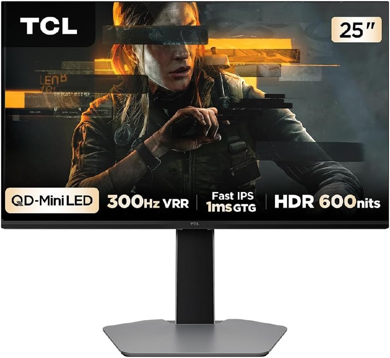 TCL 25G64 - 25 Polegadas QD-Mini LED - 300Hz 1ms - Freesync HDR