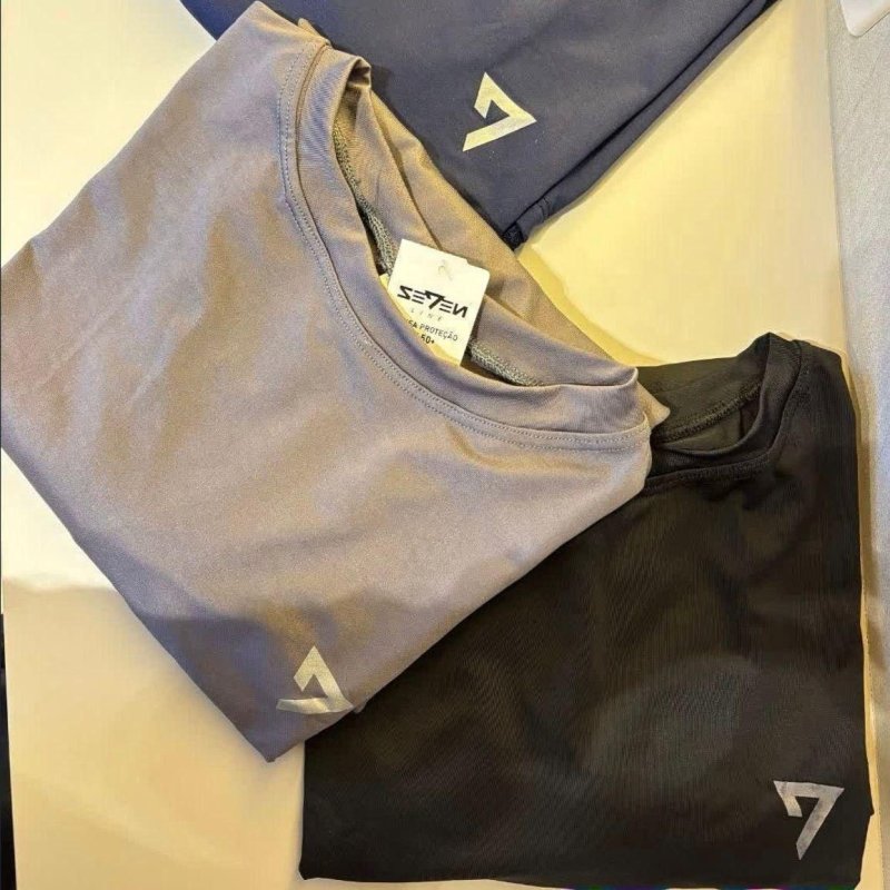 Kit 3 Camisetas Térmicas Masculina Segunda Pele Camisa UV50