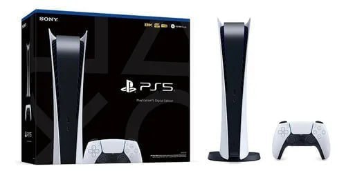 PS5 Playstation 5 Sony 825gb + 1 Controle Sem Fio Digital Cor Branco