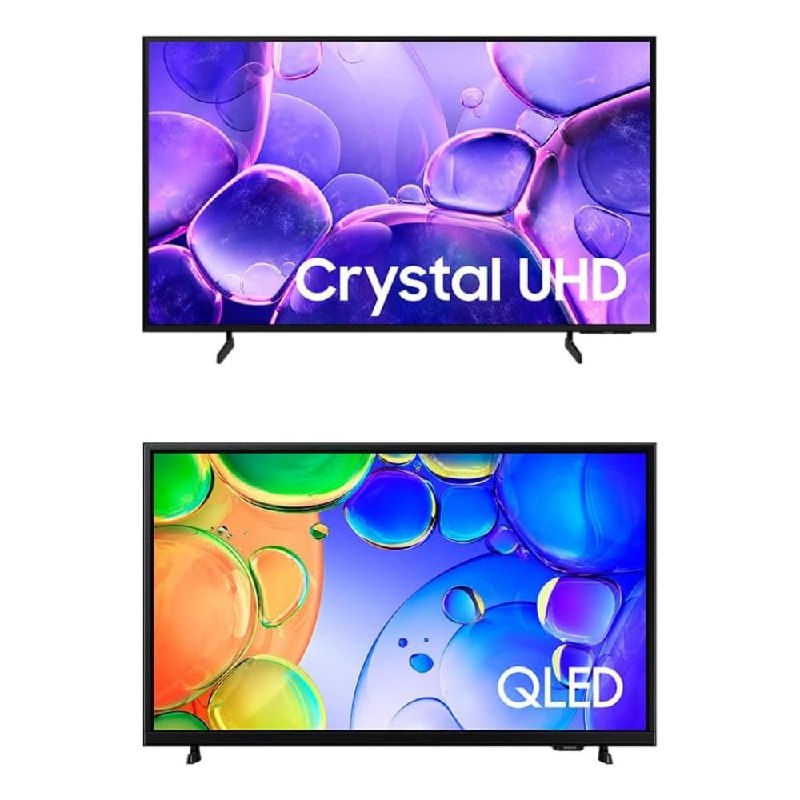 Smart TV 55" Crystal UHD 4K U8100F + Smart TV 43" QLED Full HD