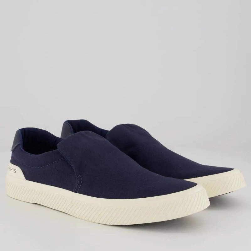 Tênis Aramis Daily Slip Canvas Marinho E Branco
