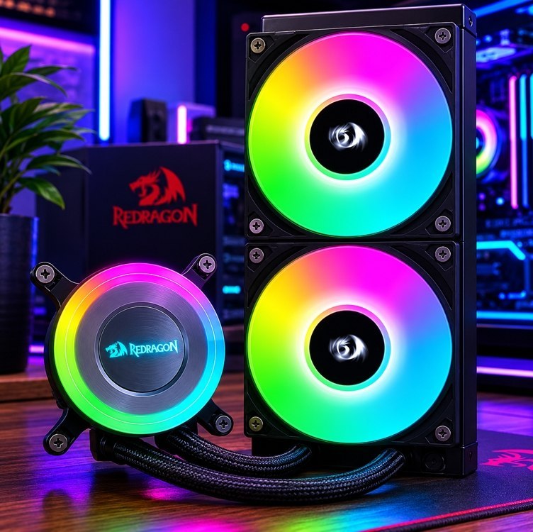 Watercooler Redragon X Lian Li Galahad II Lite 240 RGB INTEL LGA 1851/1700 AMD AM5/AM5 GA2L24RB-RD BLACK