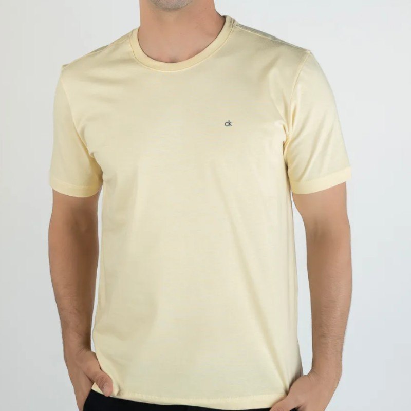 Camiseta Masculina Calvin Klein Minimalist Amarela