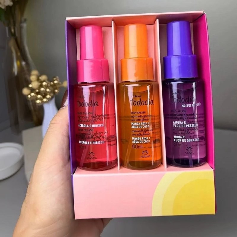 Kit Natura Tododia Body Splash Miniaturas Verão