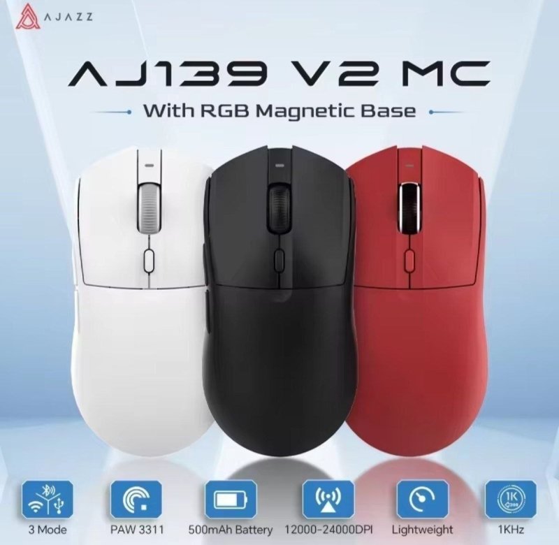 Mouse Ajazz AJ139 V2 MC PAW 3311 + DOCK