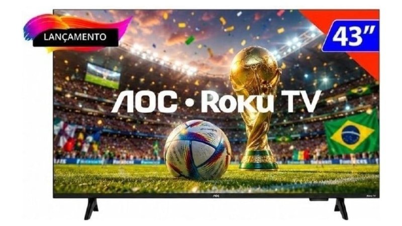TV Smart 43 Polegadas AOC Roku